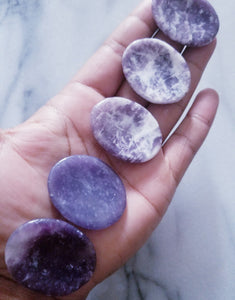 Lepidolite Worry Stone