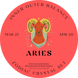 Aries Zodiac Crystal Set