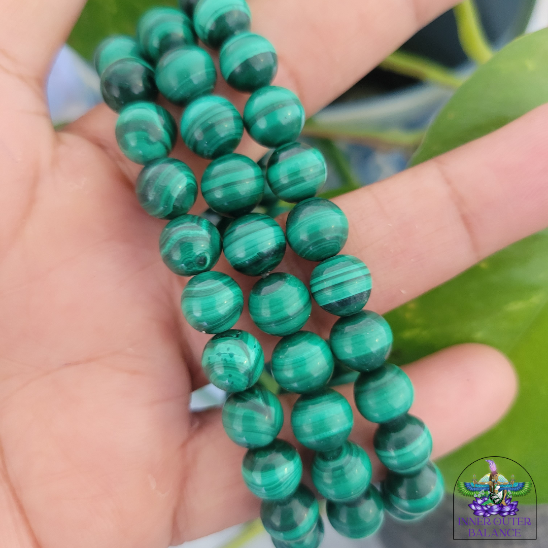 Genuine Malachite Crystal Energy Bracelet