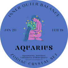 Aquarius Zodiac Crystal Set