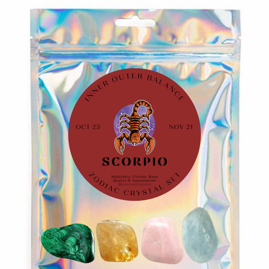 Scorpio Zodiac Crystal Set