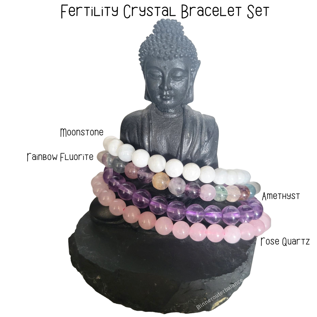 Fertility Crystal Bracelet Set