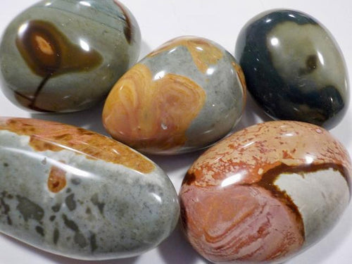 Polychrome Jasper Palm Stone Gallet