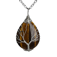 Tiger's Eye Tree of Life Necklace