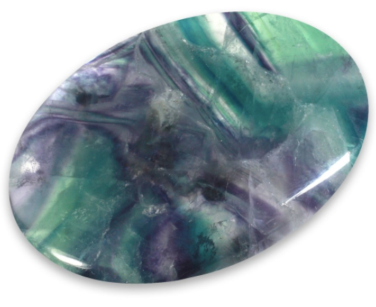 Grade A Rainbow Fluorite Crystal Palm Stone