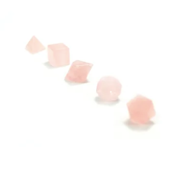 Rose Quartz Sacred Geometry 5 Piece Set