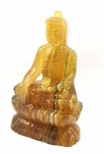 Yellow Fluorite Buddha Statue