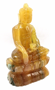 Yellow Fluorite Buddha Statue