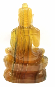 Yellow Fluorite Buddha Statue