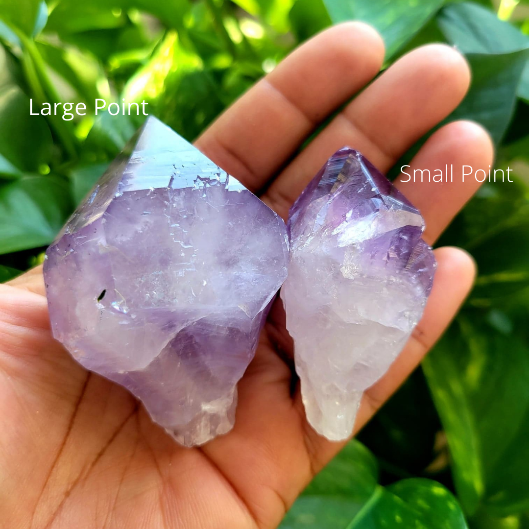 Large Amethyst Natural Raw Crystal Point