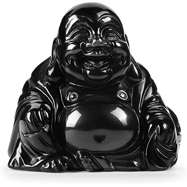 Obsidian Sitting Buddha