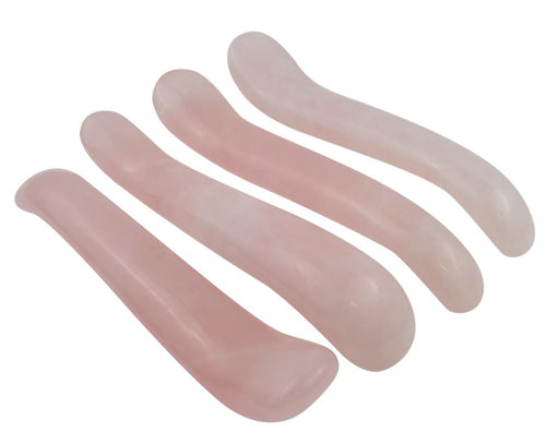 Rose Quartz Curved Massage Wand