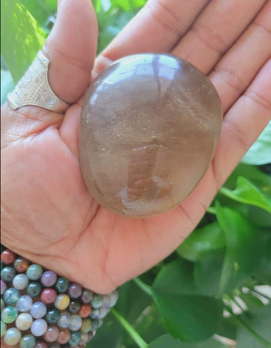 Smoky Quartz Palm Stone